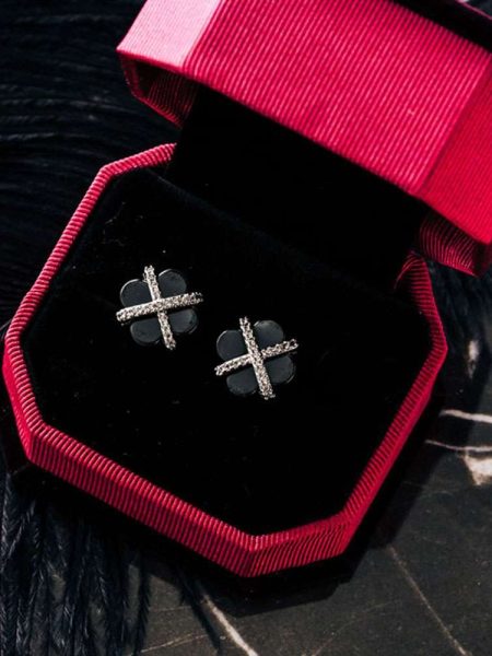 Σκουλαρίκια Ατσάλινα Καρφωτά Adornment