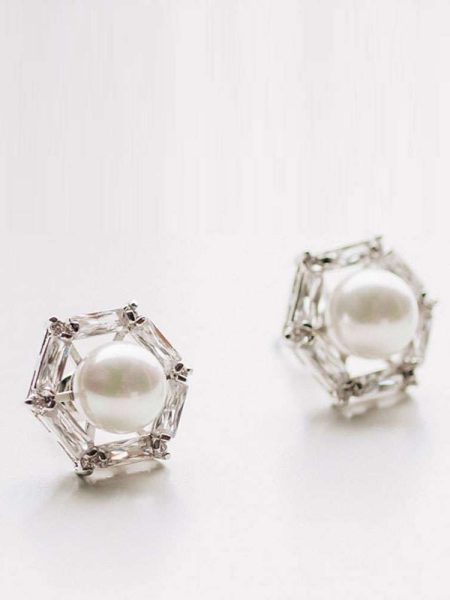 Σκουλαρίκια Καρφωτά Ατσάλινα Polygon
