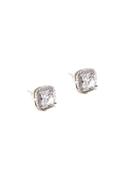 Σκουλαρίκια Ασημένια Diamond Studs
