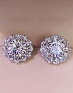 Νυφικά Σκουλαρίκια Καρφωτά Sunflower Stud