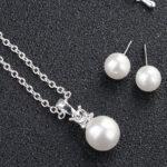 Σετ Κοσμημάτων Κολιέ & Σκουλαρίκια Distinctive Pearl