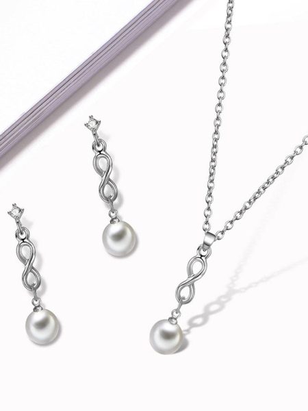 Σετ Κοσμημάτων Με Πέρλες Infinity Pearl