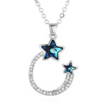 Μεταλλικό Κολιέ Με Αστέρια Blue Star