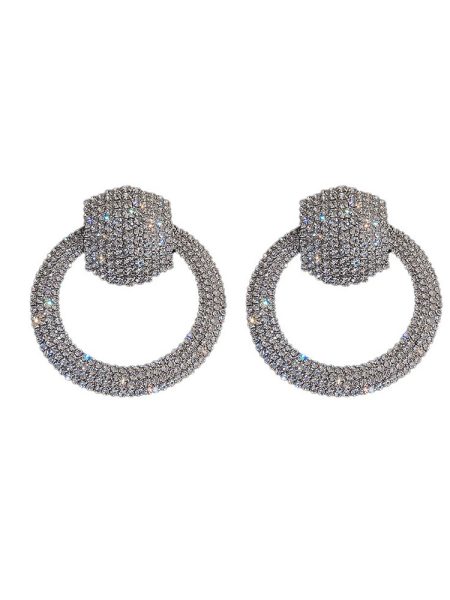 ασημένιοι-κρίκοι-diamond-hoops-4071-bestwishes.gr