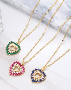 κολιέ-double-color-heart-4168-bestwishes.gr