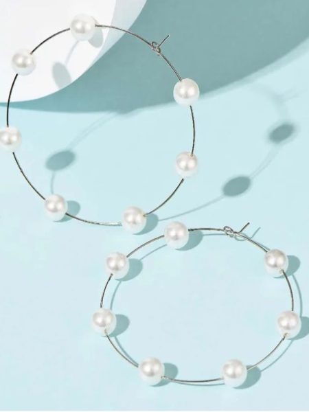 σκουλαρίκια-κρίκοι-trendy-pearl-4226-bestwishes.gr